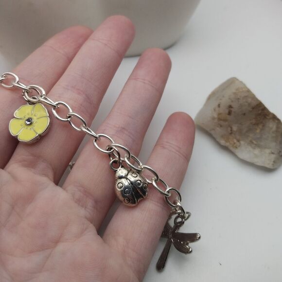 Nature's pathway charm dangle bracelet - Picture 1 of 3